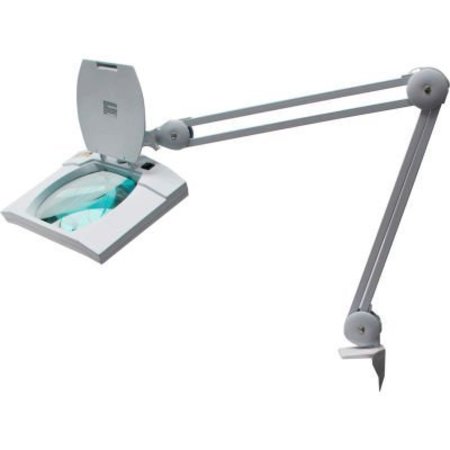 MG ELECTRONICS Magnifier Lamp, 5-Diopter, 7.5inx6.2in Lens, 9W, 530 Lum, 32in Reach, 6400K, White LED695